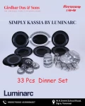 Luminarc Glass Dinner Set 33 Pcs Simply Kassia