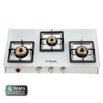 Hindware Glass Cooktop Lorenzo White 3 BNR