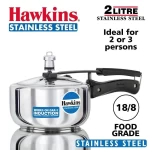 HAWKINS PRESSURE COOKER STEEL 2L