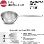 HAWKINS TRI-PLY TADKA PAN SS 2.5CUP