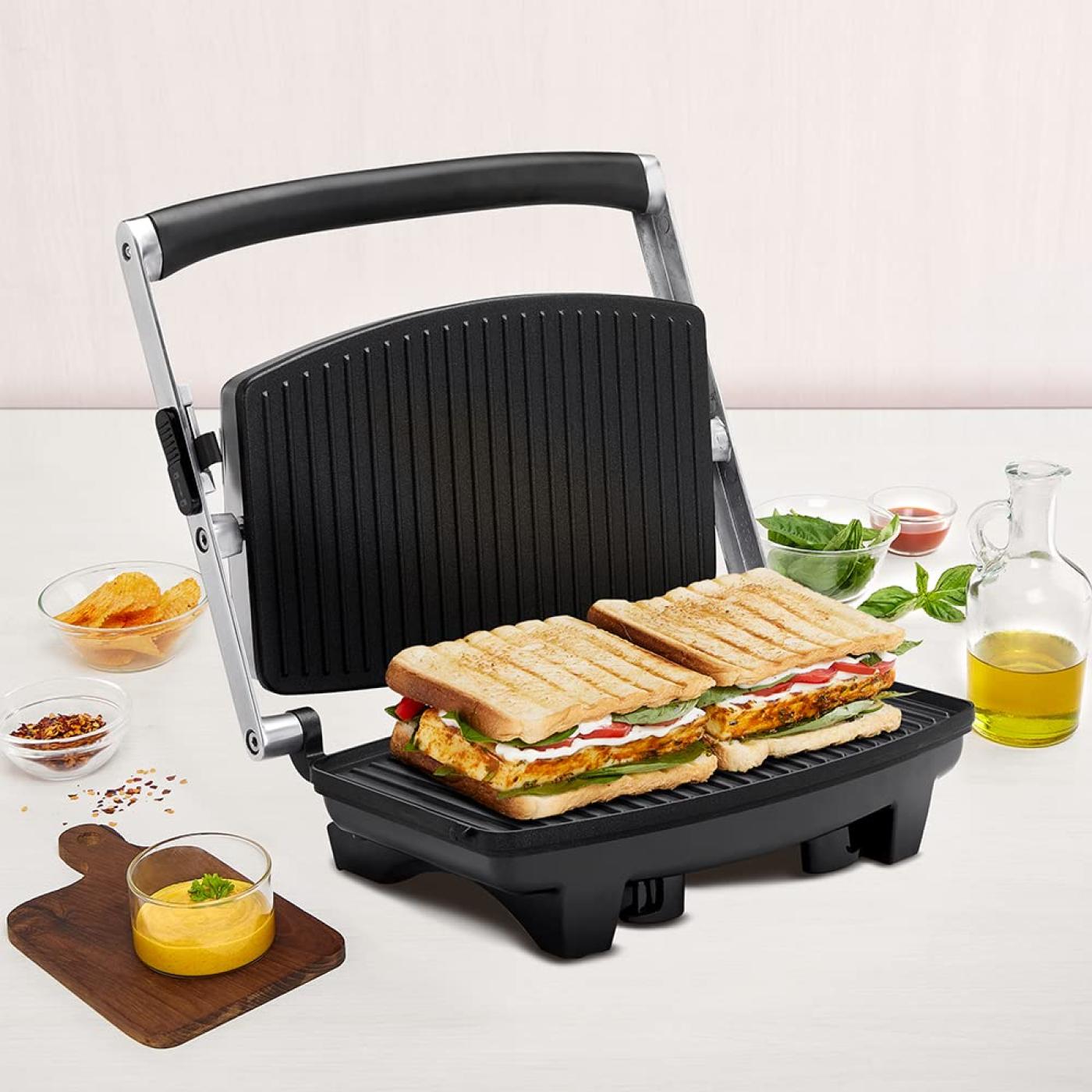 Borosil Grill Sandwich Maker Jumbo 180 4 Slices