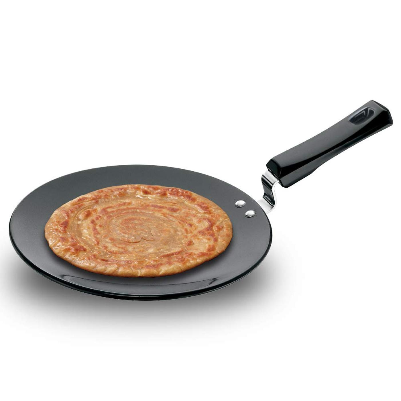 Hawkins Futura Tava Hard Anodised Griddle 26 cm Extra Thick Plastic Handle