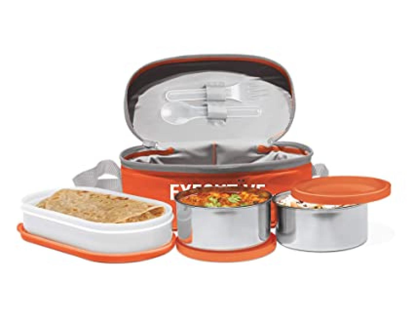 Milton Steel Tiffin Executive Lunch 3 Box