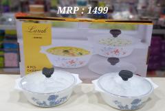 Borosil Larah 2 Pc + 2 Lid Set