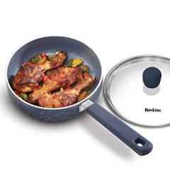 Hawkins Futura Frying Pan Non Stick Ceramic 17 cm Glass Lid