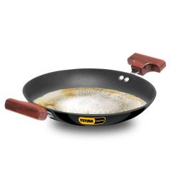 Hawkins Futura Kadhai Non Stick Breakfast Pan (Appachatty) 0.9 Ltr Steel Lid