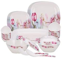 Milton 31 Pc Dinner Set Square Round