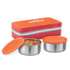 Milton Steel Tiffin Mini Lunch 2 Box