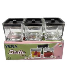 Yera Glass Jar Stella 210 ml x 3 Set